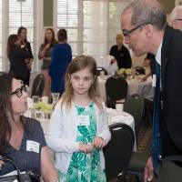 chris talking to children